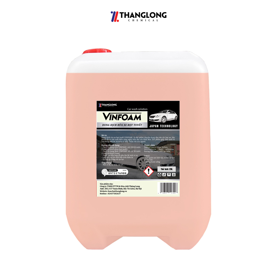 Dung dịch rửa xe bọt tuyết VINFOAM